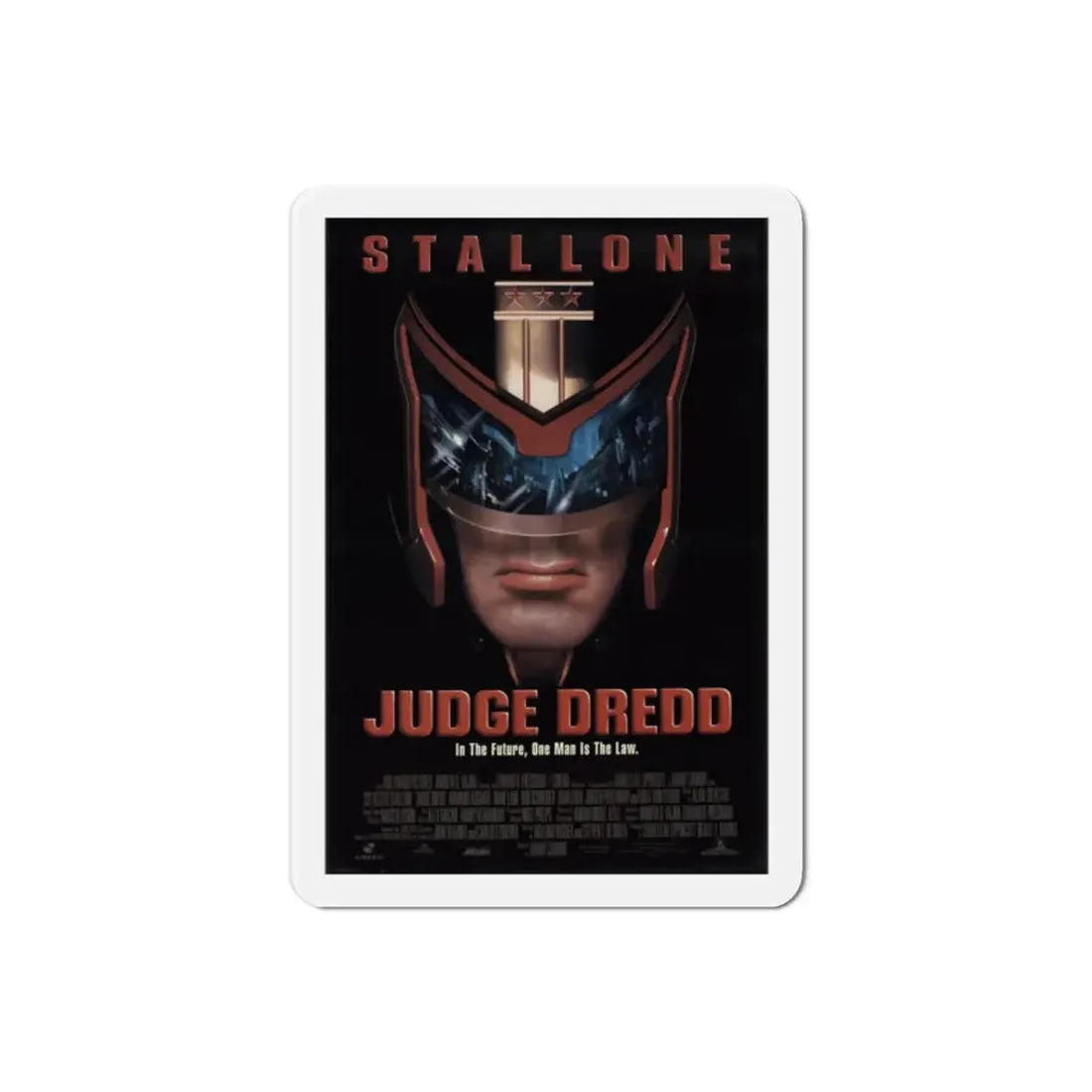 Judge Dredd 1995 Movie Poster Refrigerator Magnet - The Sticker Space