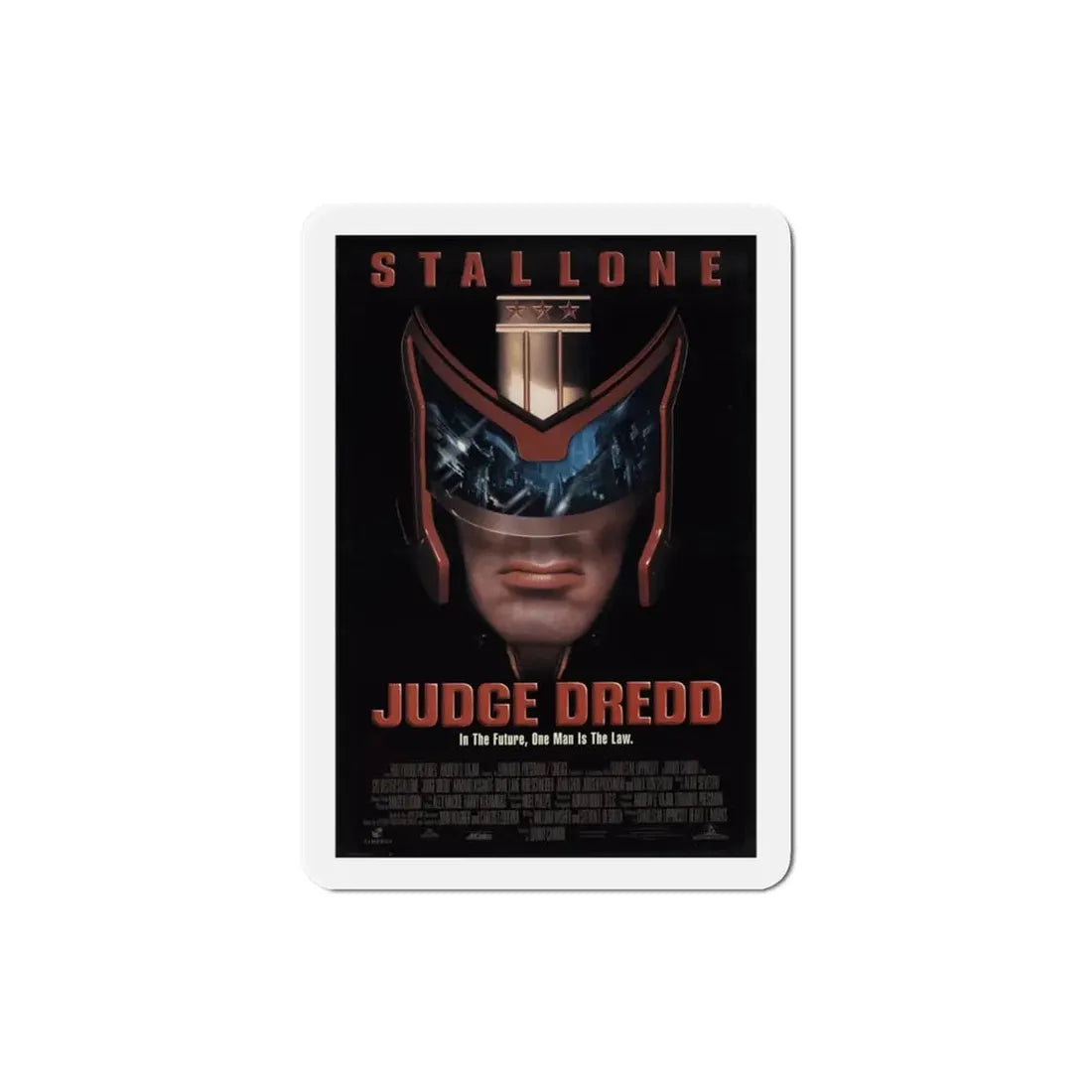 Judge Dredd 1995 Movie Poster Refrigerator Magnet - The Sticker Space
