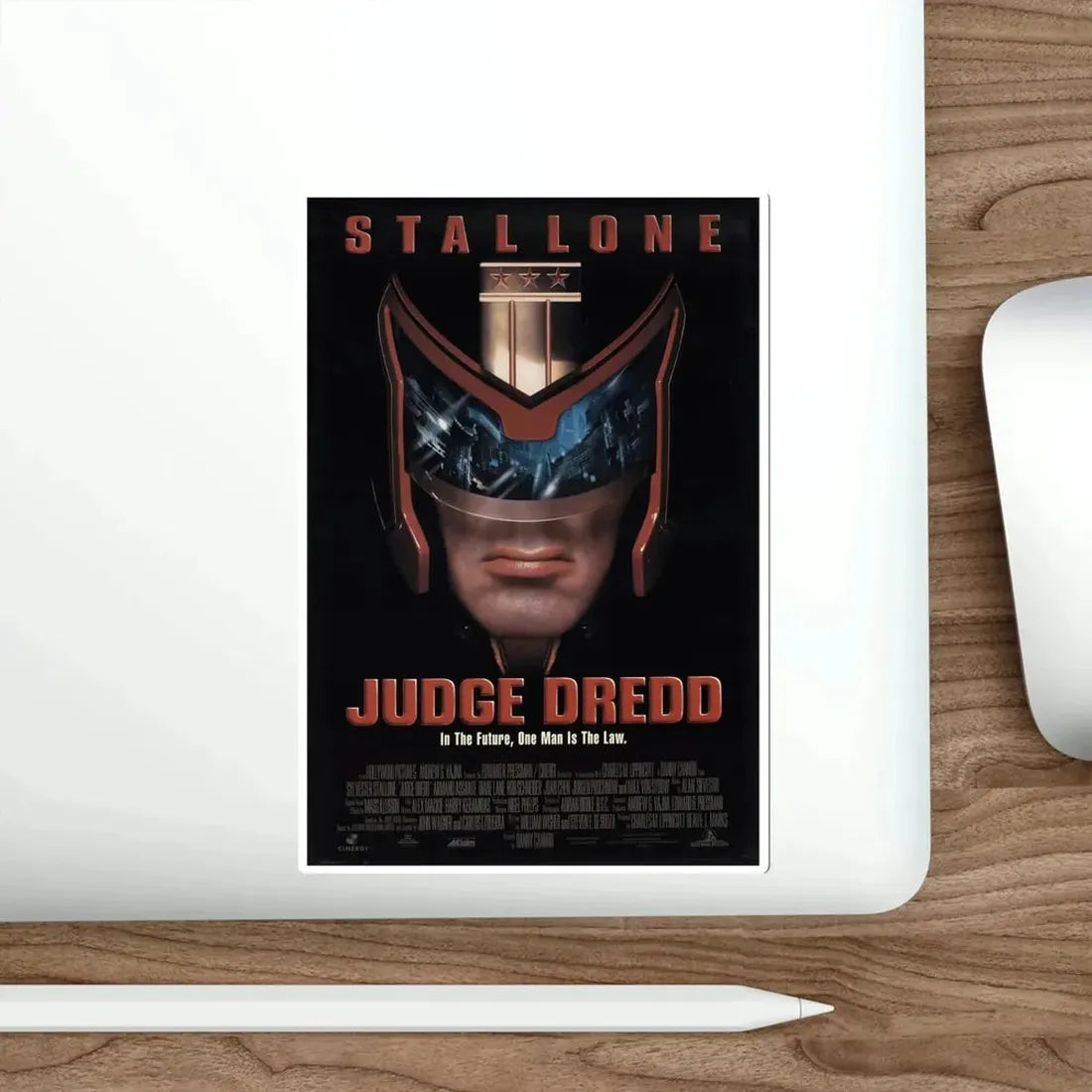 Judge Dredd 1995 Movie Poster STICKER Vinyl Die-Cut Decal - The Sticker Space