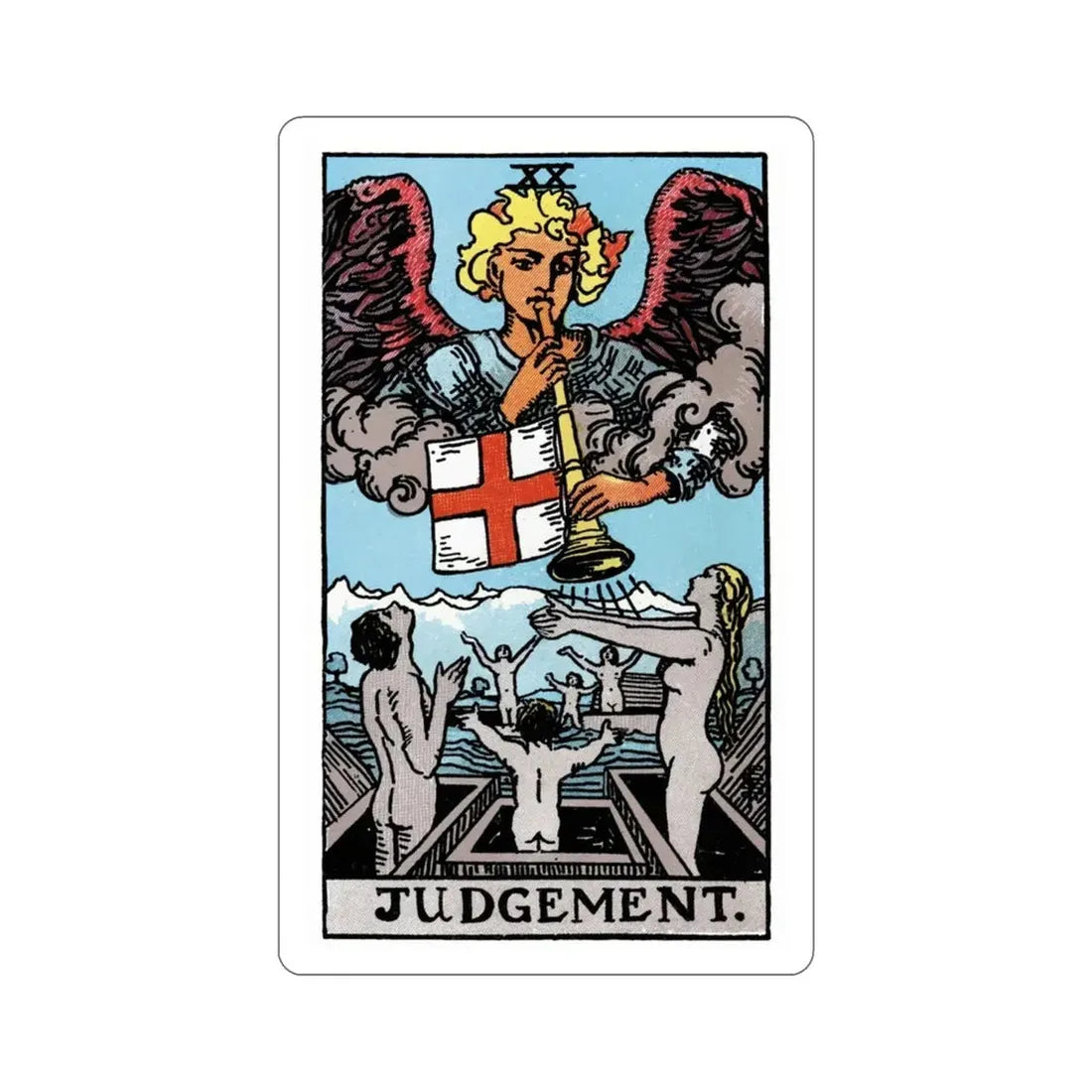 Judgement (Rider Waite Tarot Deck) STICKER Vinyl Die-Cut Decal - The Sticker Space