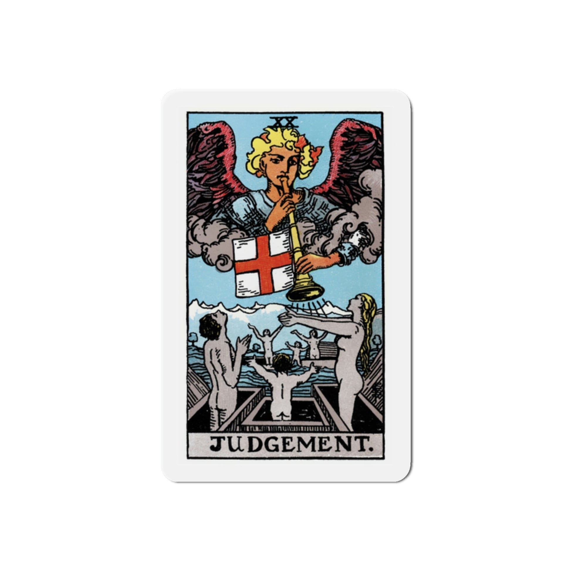 Judgement (Tarot Card) Die-Cut Magnet-2 Inch-The Sticker Space