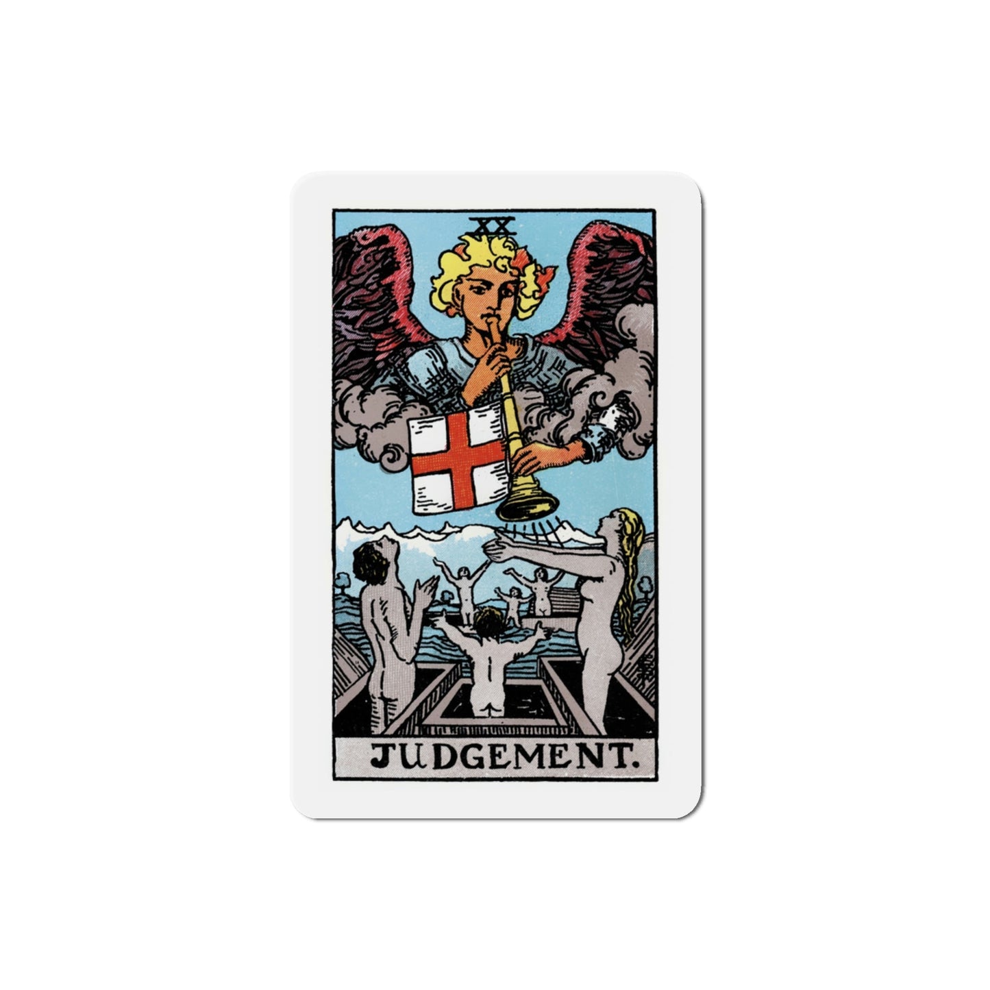 Judgement (Tarot Card) Die-Cut Magnet-3 Inch-The Sticker Space