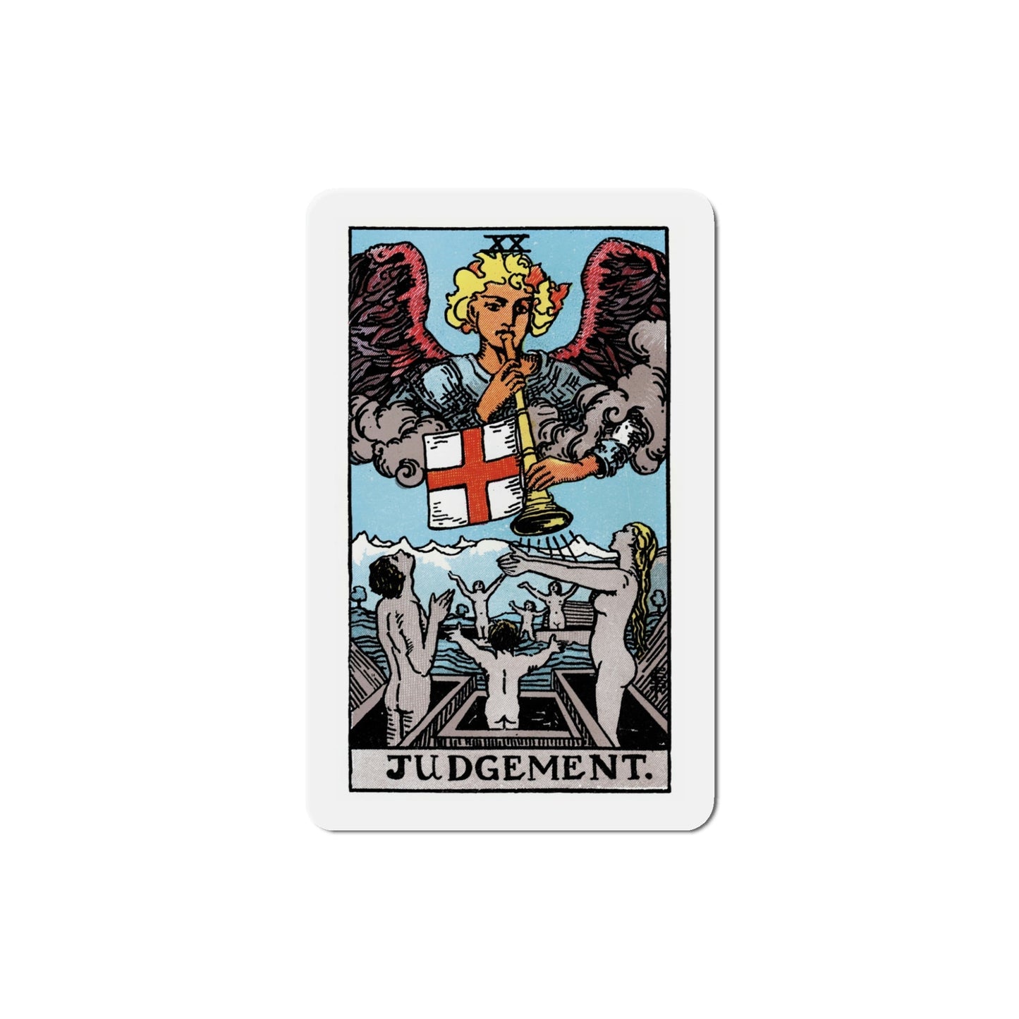 Judgement (Tarot Card) Die-Cut Magnet-5 Inch-The Sticker Space