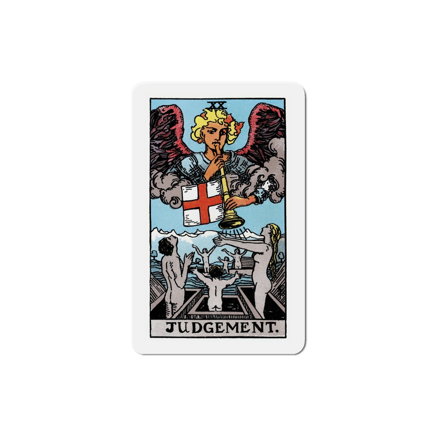 Judgement (Tarot Card) Die-Cut Magnet-6 Inch-The Sticker Space