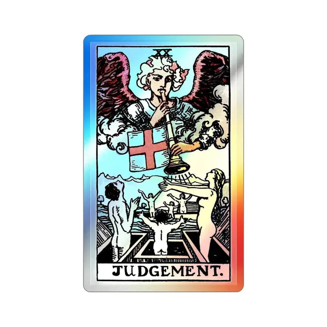 Judgement (Tarot Card) Holographic STICKER Die-Cut Vinyl Decal 2 Inch Holographic - The Sticker Space