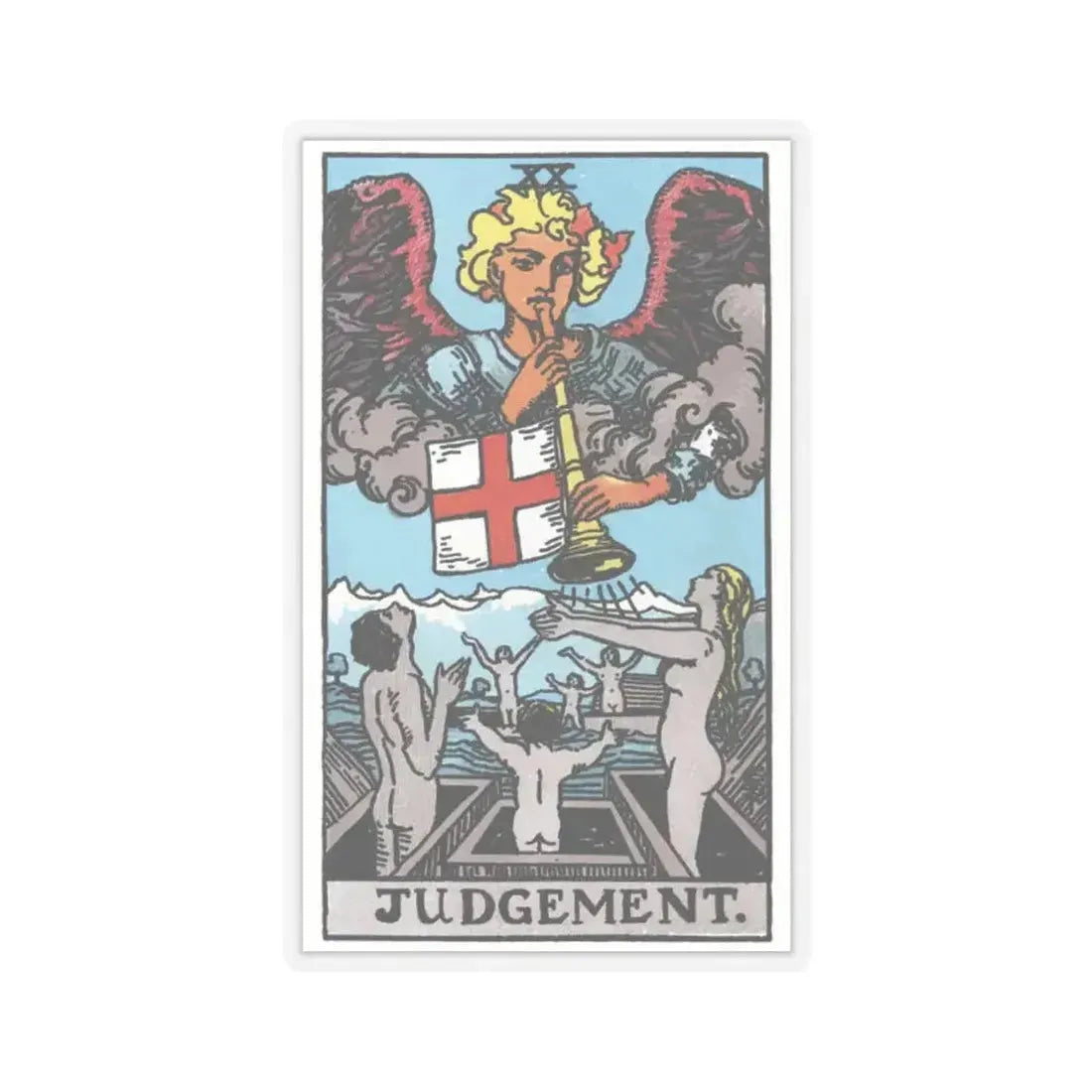 Judgement (Tarot Card) STICKER Vinyl Kiss-Cut Decal 2 Inch Transparent - The Sticker Space
