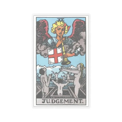 Judgement (Tarot Card) STICKER Vinyl Kiss-Cut Decal 2 Inch Transparent - The Sticker Space