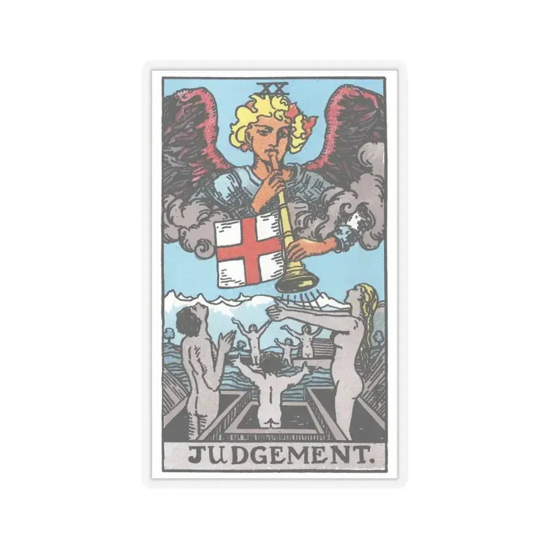 Judgement (Tarot Card) STICKER Vinyl Kiss-Cut Decal 3 Inch Transparent - The Sticker Space
