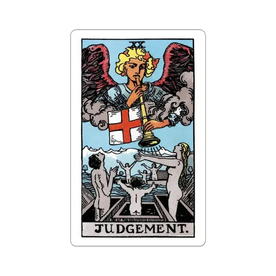 Judgement (Tarot Card) STICKER Vinyl Kiss-Cut Decal 3 Inch White - The Sticker Space