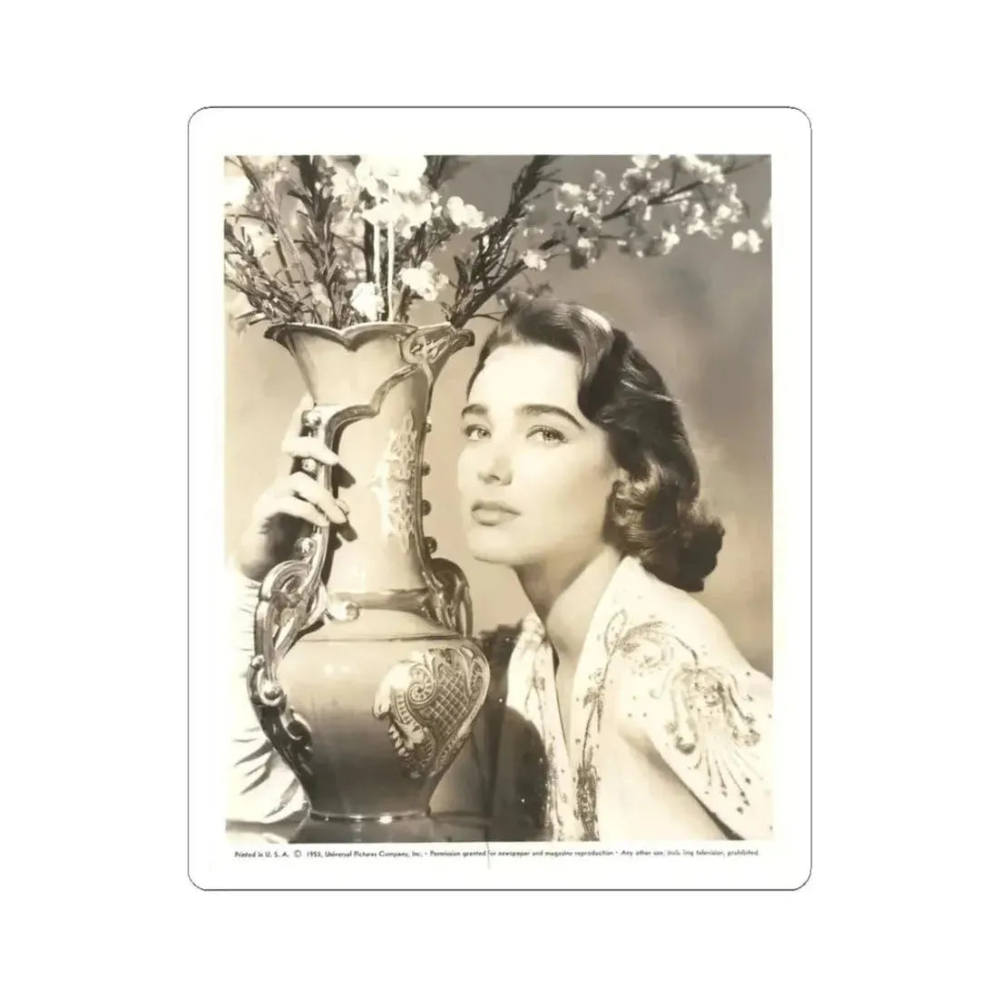 Julia Adams #115 (Vintage Female Icon) STICKER Vinyl Kiss-Cut Decal 3 Inch White - The Sticker Space