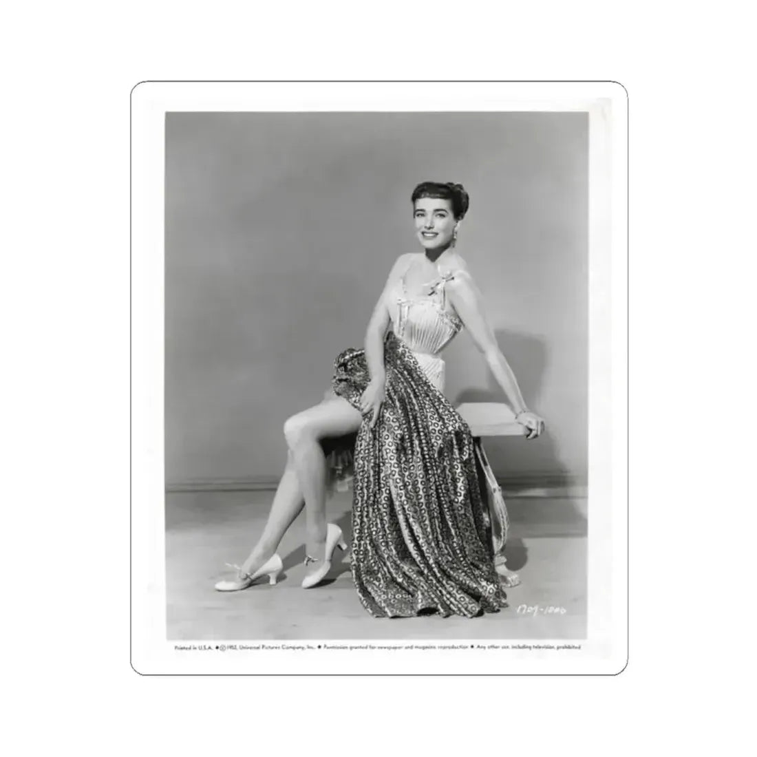 Julia Adams #37 (Vintage Female Icon) STICKER Vinyl Kiss-Cut Decal 2 Inch White - The Sticker Space