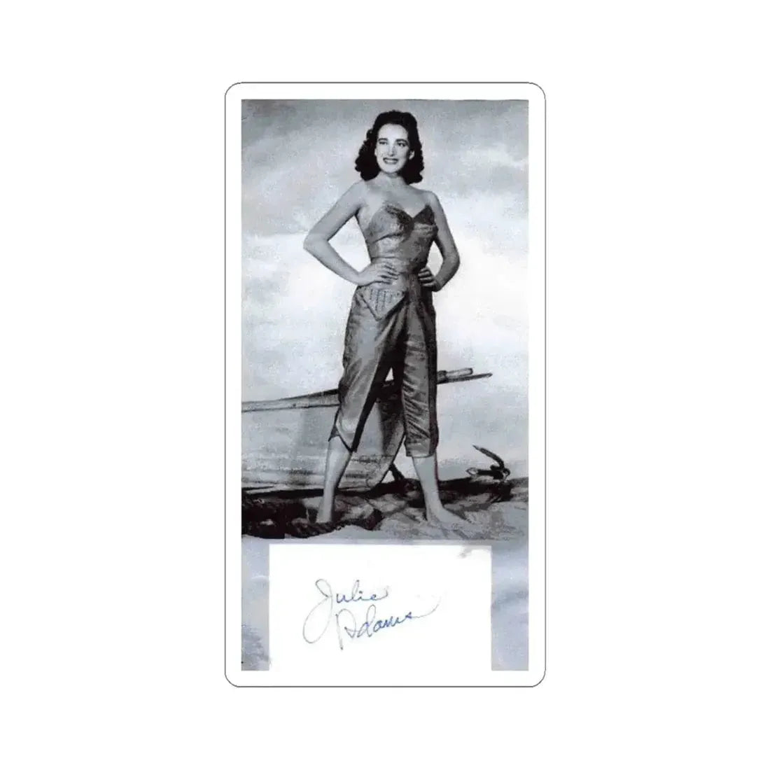 Julia Adams #41 (Vintage Female Icon) STICKER Vinyl Kiss-Cut Decal 3 Inch White - The Sticker Space