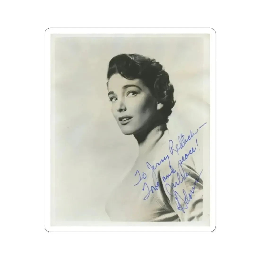 Julia Adams #47 (Vintage Female Icon) STICKER Vinyl Kiss-Cut Decal 2 Inch White - The Sticker Space