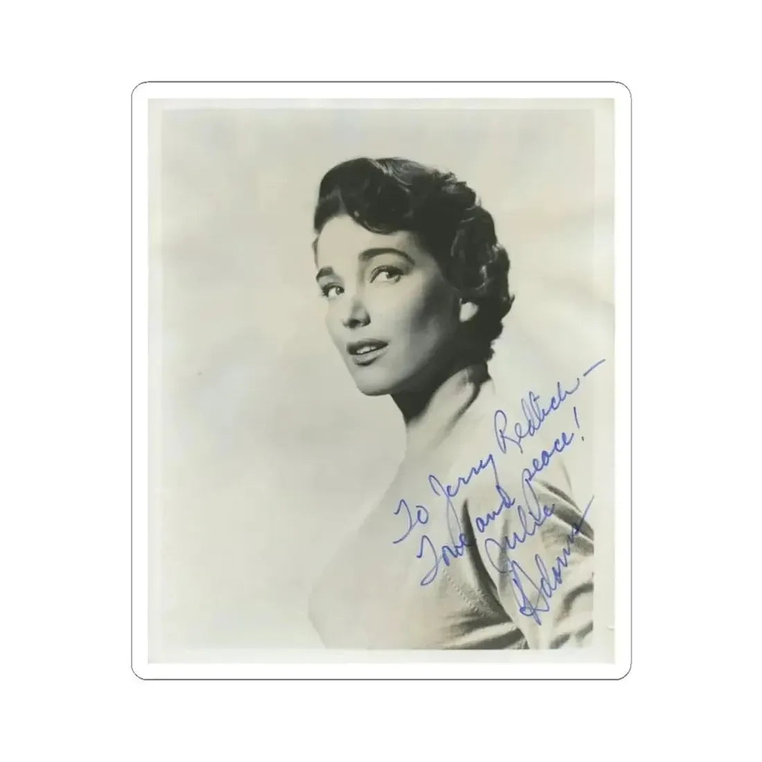 Julia Adams #47 (Vintage Female Icon) STICKER Vinyl Kiss-Cut Decal 4 Inch White - The Sticker Space