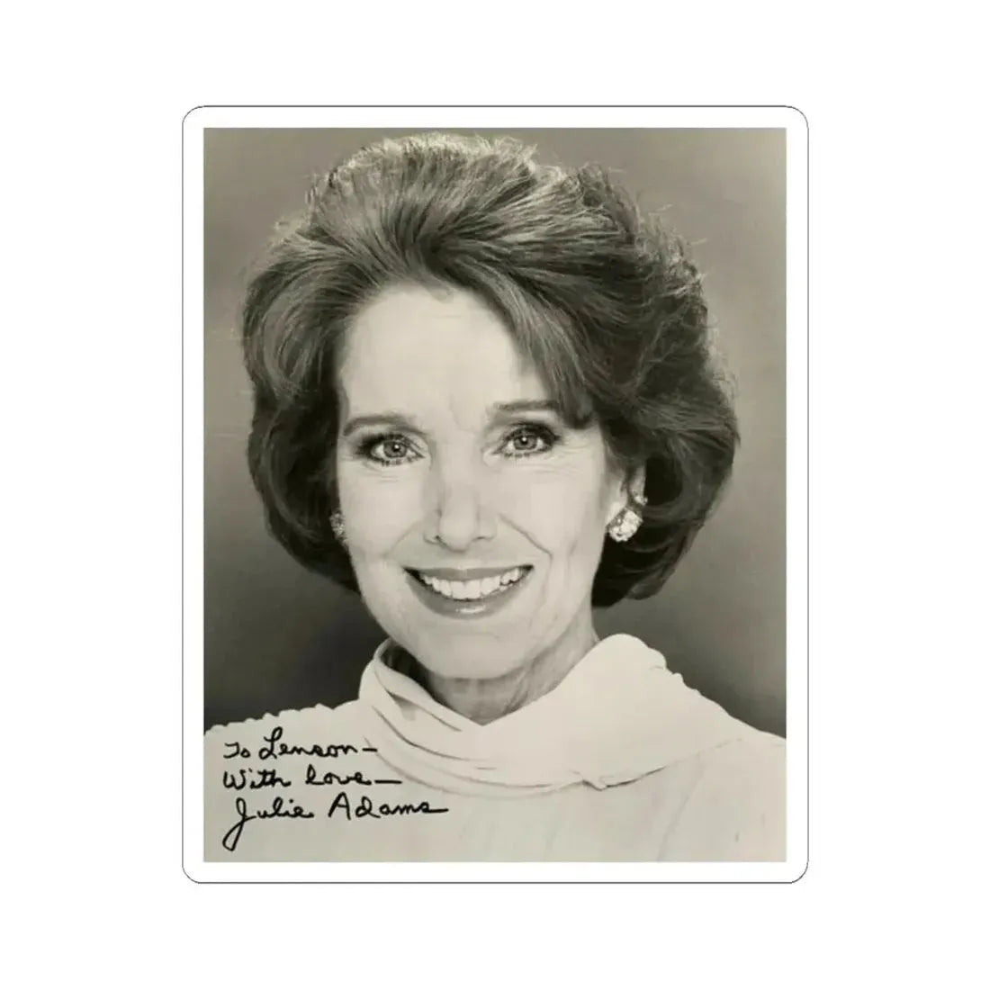 Julia Adams #70 (Vintage Female Icon) STICKER Vinyl Kiss-Cut Decal 2 Inch White - The Sticker Space