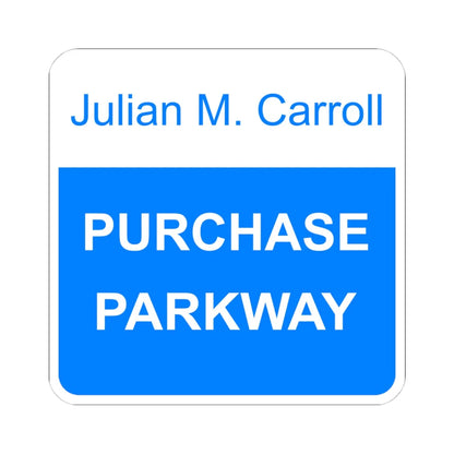 Julian M Carroll Purchase Parkway Shield (Kentucky) (Road Sign) STICKER Vinyl Kiss-Cut Decal 4 Inch White - The Sticker Space