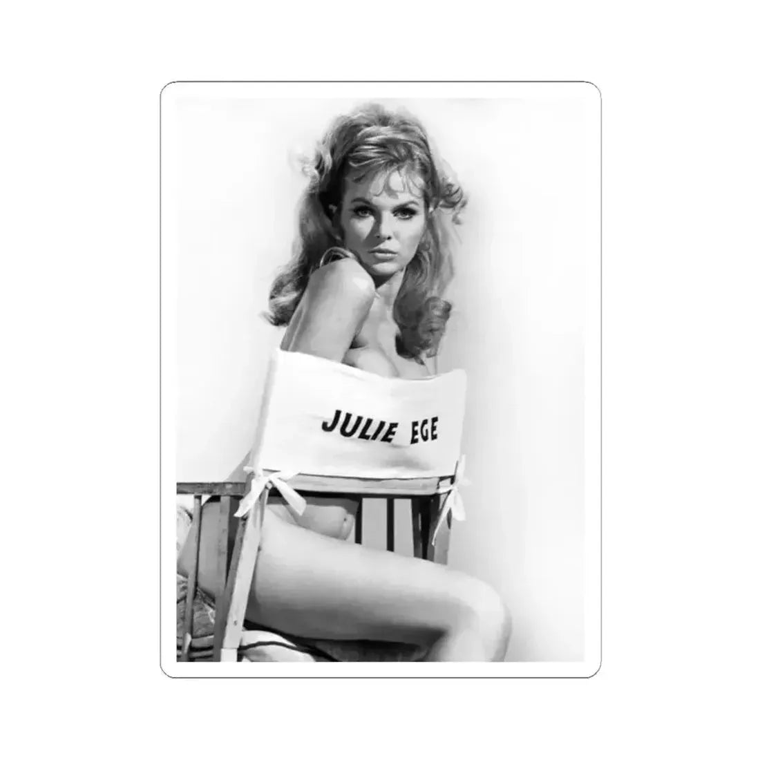 Julie Ege #151 (Vintage Female Icon) STICKER Vinyl Kiss-Cut Decal 2 Inch White - The Sticker Space