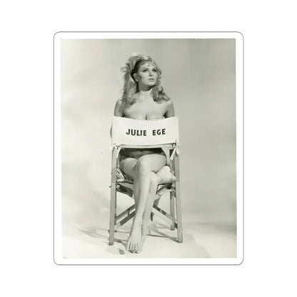 Julie Ege #152 (Vintage Female Icon) STICKER Vinyl Kiss-Cut Decal 4 Inch White - The Sticker Space