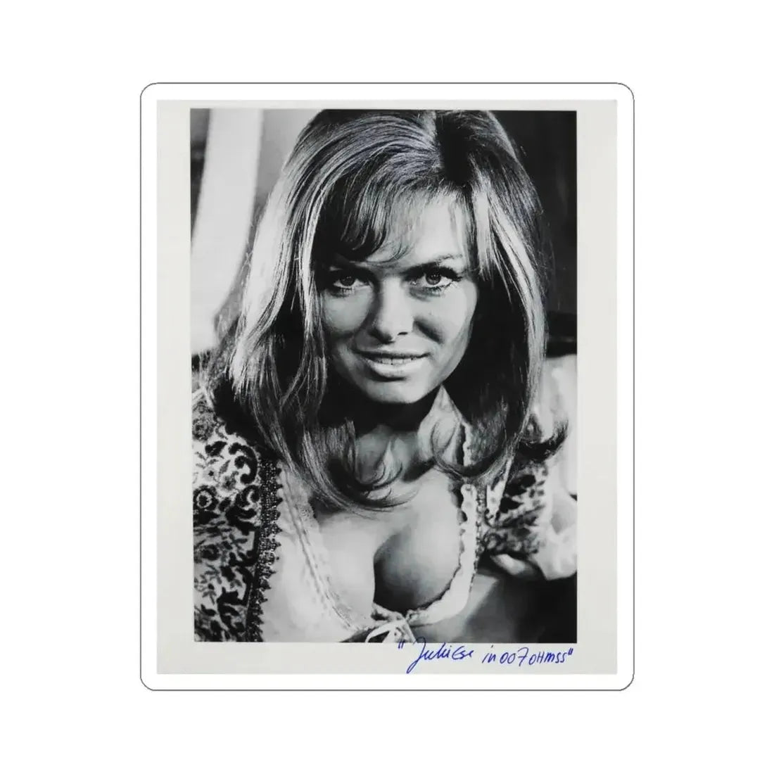 Julie Ege #163 (Vintage Female Icon) STICKER Vinyl Kiss-Cut Decal 4 Inch White - The Sticker Space