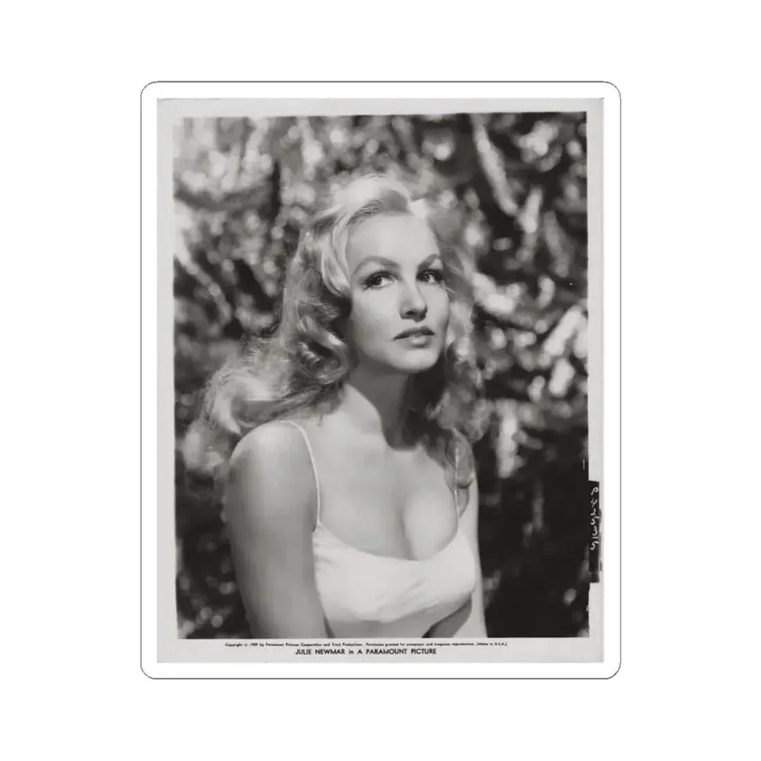 Julie Newmar #103 (Vintage Female Icon) STICKER Vinyl Kiss-Cut Decal 3 Inch White - The Sticker Space