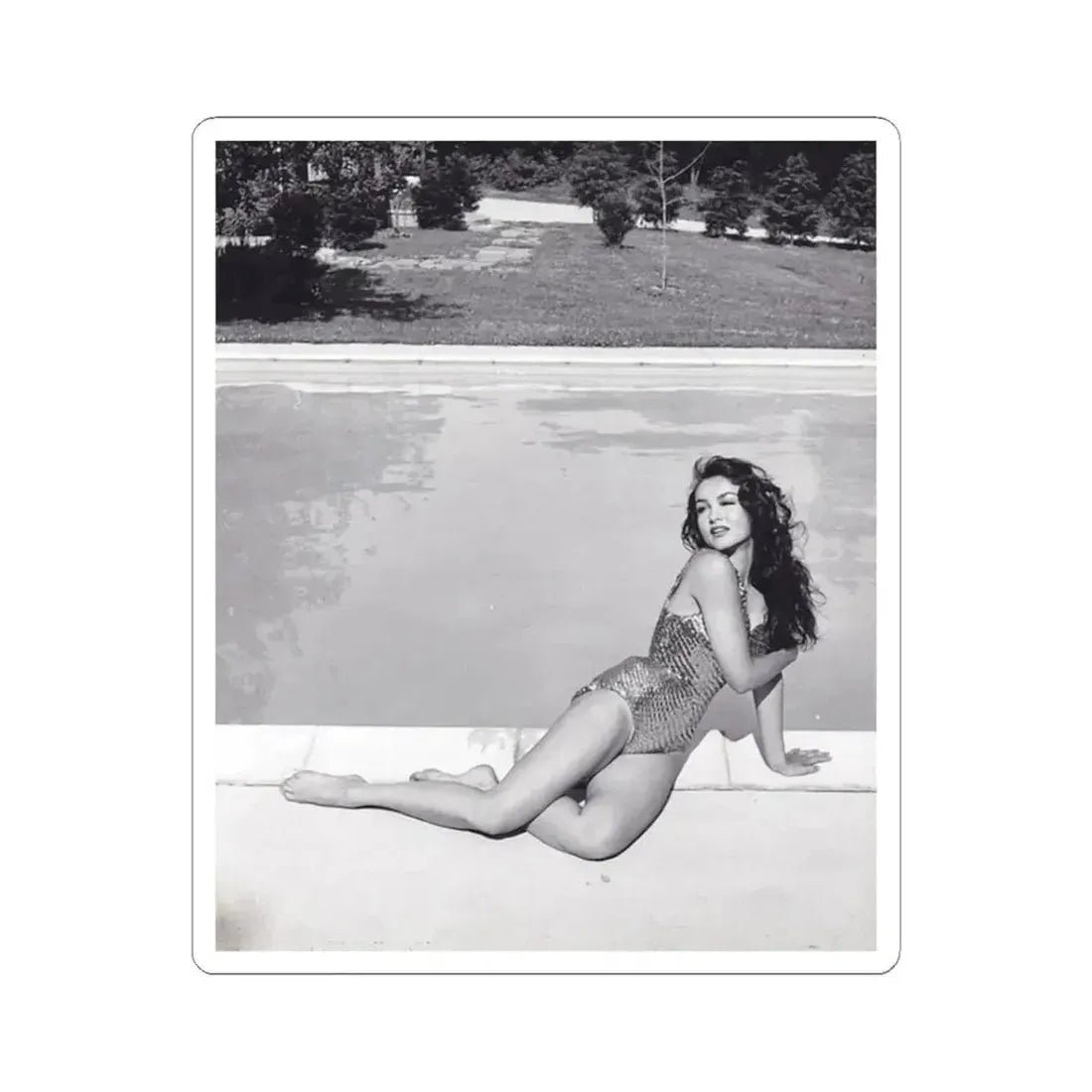 Julie Newmar #105 (Vintage Female Icon) STICKER Vinyl Kiss-Cut Decal 3 Inch White - The Sticker Space