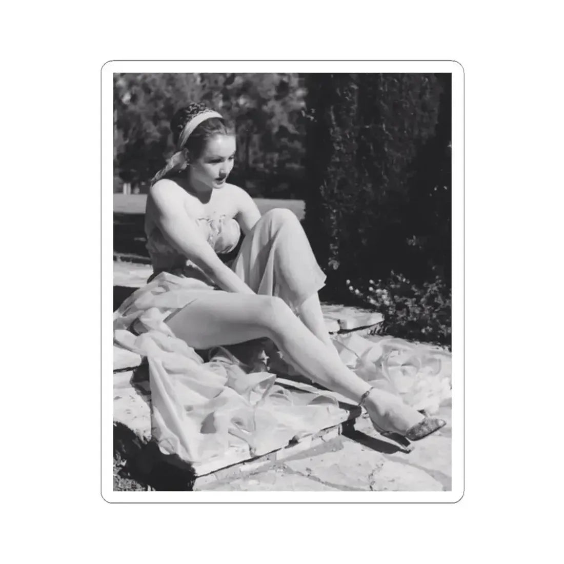 Julie Newmar #195 (Vintage Female Icon) STICKER Vinyl Kiss-Cut Decal 2 Inch White - The Sticker Space