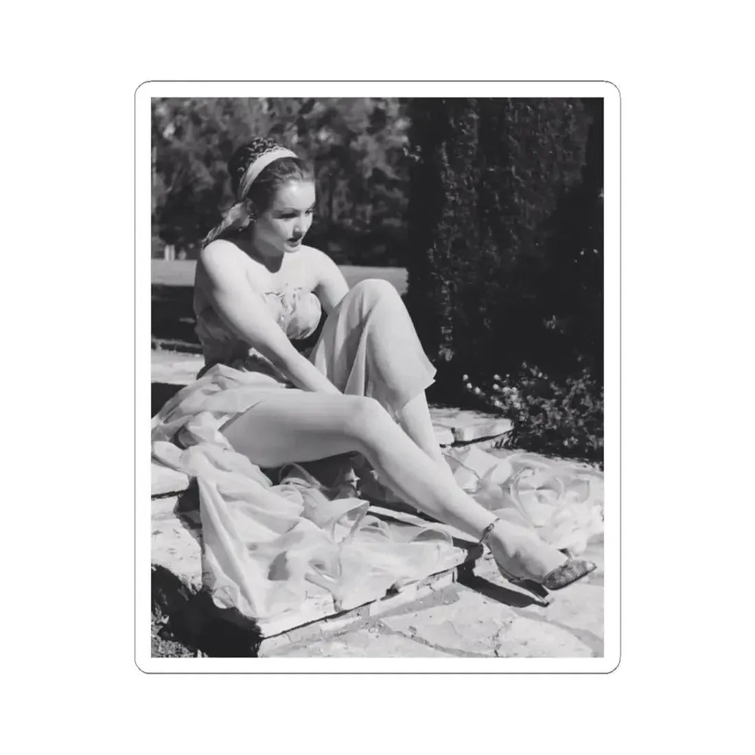 Julie Newmar #195 (Vintage Female Icon) STICKER Vinyl Kiss-Cut Decal 3 Inch White - The Sticker Space