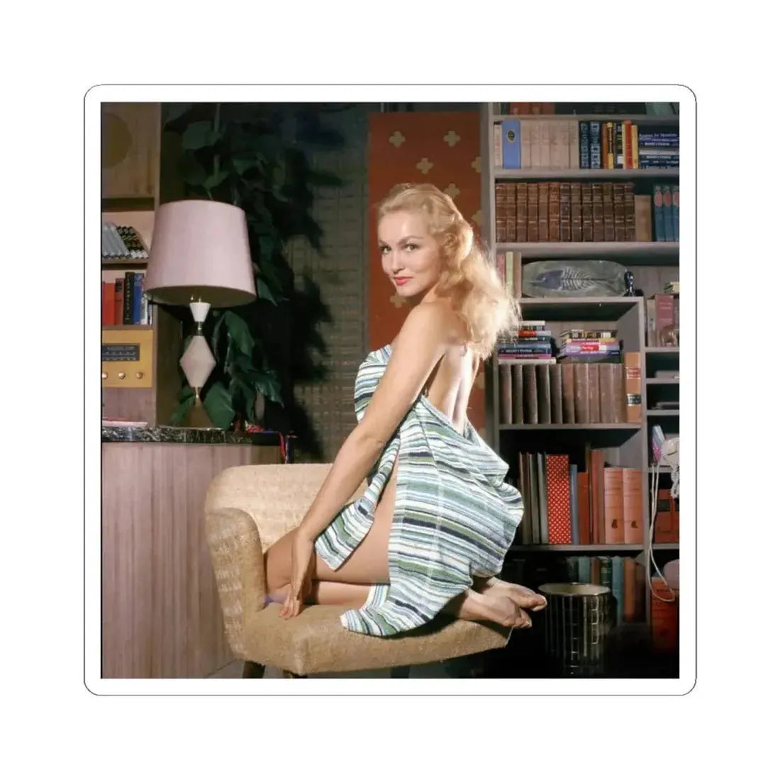 Julie Newmar #254 (Vintage Female Icon) STICKER Vinyl Kiss-Cut Decal 4 Inch White - The Sticker Space