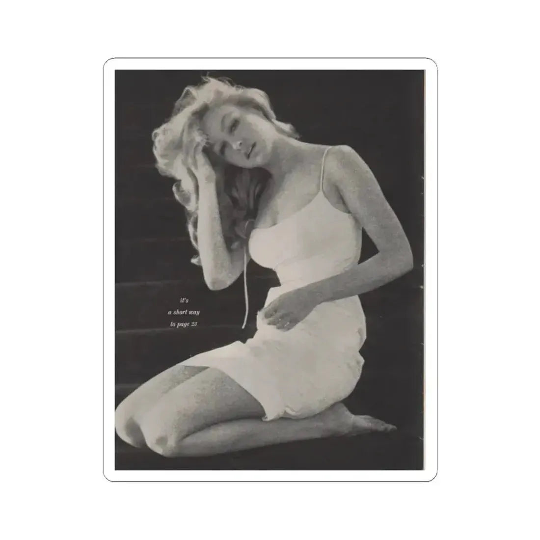 Julie Newmar #266 (Vintage Female Icon) STICKER Vinyl Kiss-Cut Decal 3 Inch White - The Sticker Space