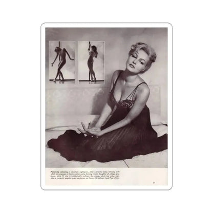 Julie Newmar #288 (Vintage Female Icon) STICKER Vinyl Kiss-Cut Decal 4 Inch White - The Sticker Space