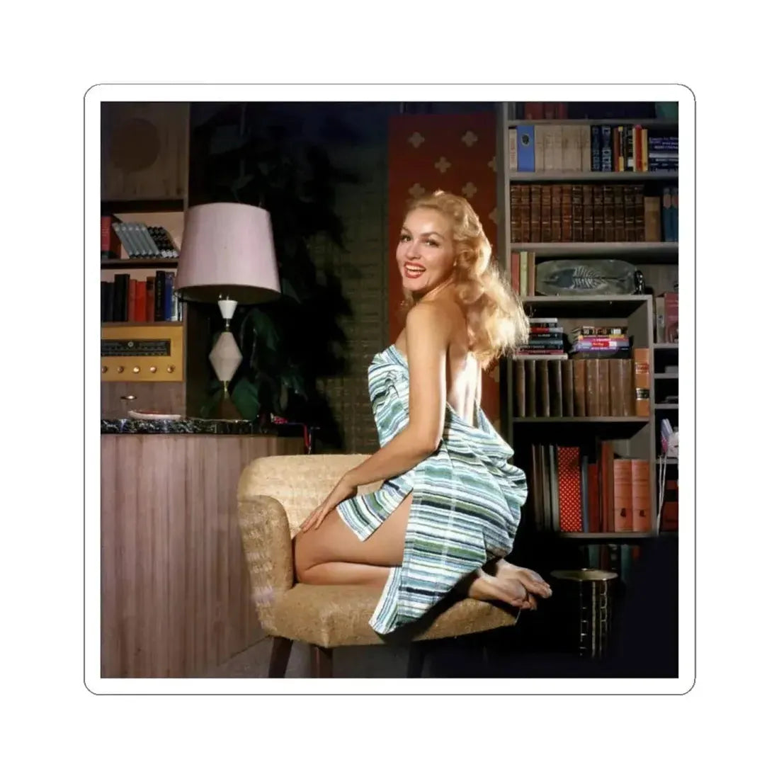 Julie Newmar #289 (Vintage Female Icon) STICKER Vinyl Kiss-Cut Decal 4 Inch White - The Sticker Space