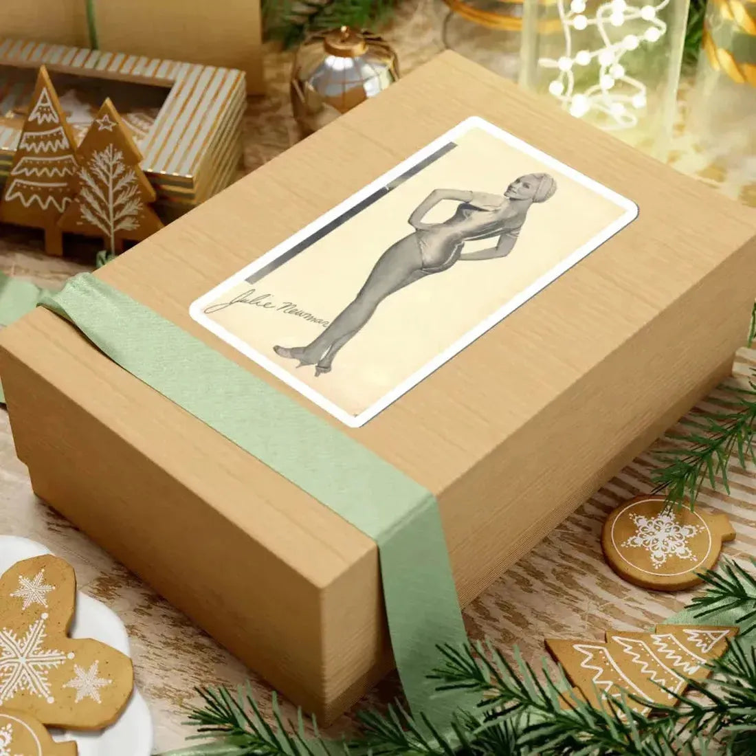 Julie Newmar #355 (Vintage Female Icon) STICKER Vinyl Kiss-Cut Decal - The Sticker Space