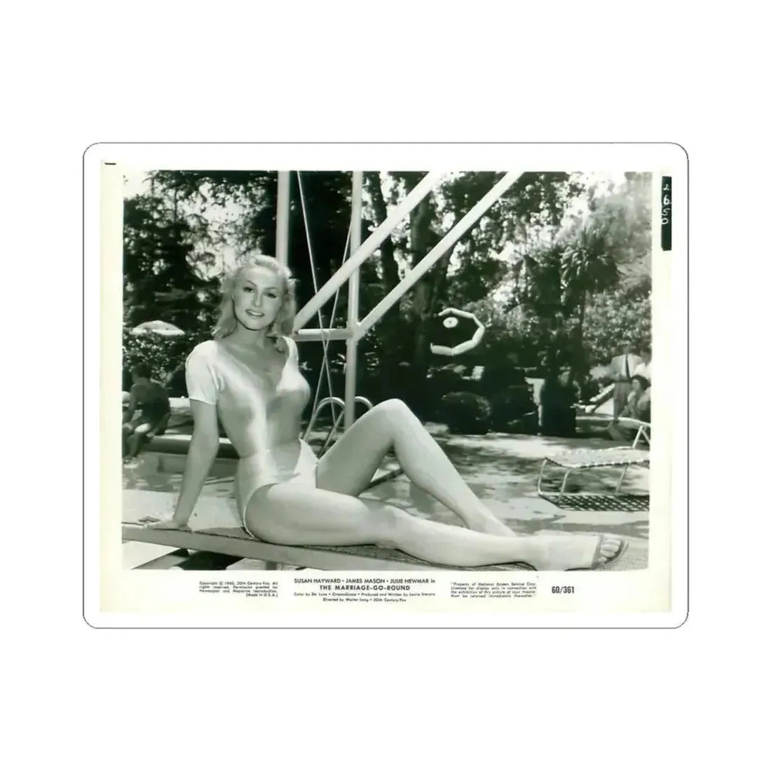 Julie Newmar #366 (Vintage Female Icon) STICKER Vinyl Kiss-Cut Decal 3 Inch White - The Sticker Space