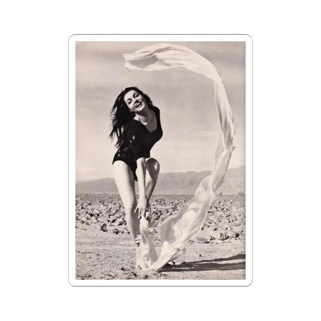 Julie Newmar #374 (Vintage Female Icon) STICKER Vinyl Kiss-Cut Decal 2 Inch White - The Sticker Space