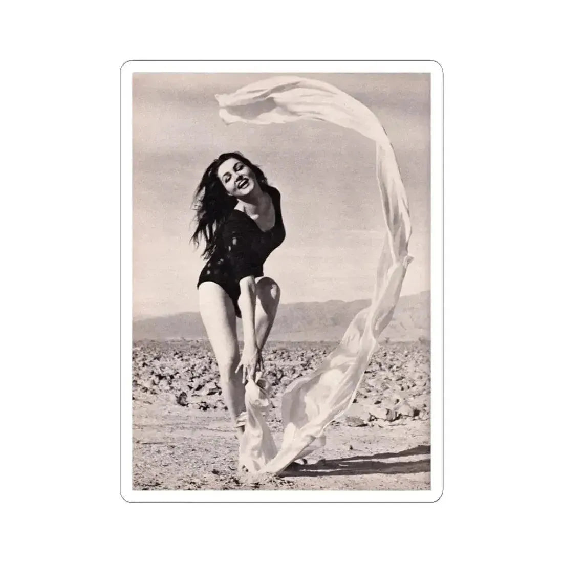 Julie Newmar #374 (Vintage Female Icon) STICKER Vinyl Kiss-Cut Decal 3 Inch White - The Sticker Space