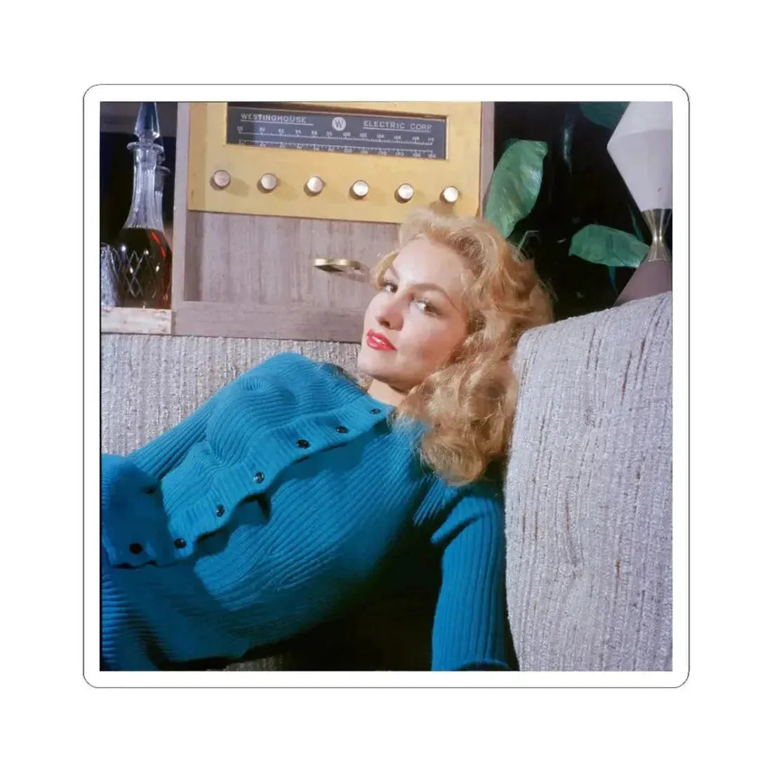 Julie Newmar #396 (Vintage Female Icon) STICKER Vinyl Kiss-Cut Decal 3 Inch White - The Sticker Space