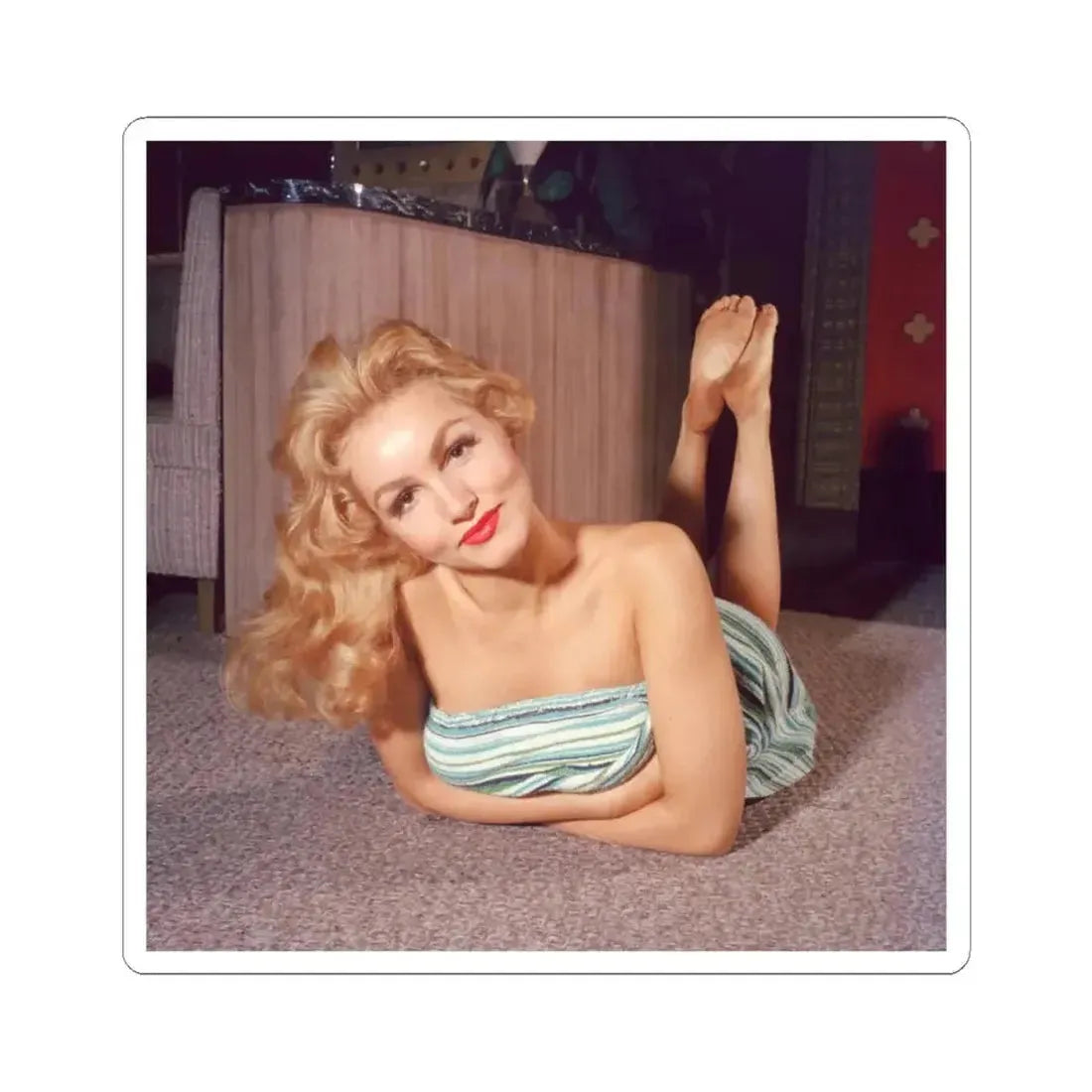 Julie Newmar #419 (Vintage Female Icon) STICKER Vinyl Kiss-Cut Decal 4 Inch White - The Sticker Space