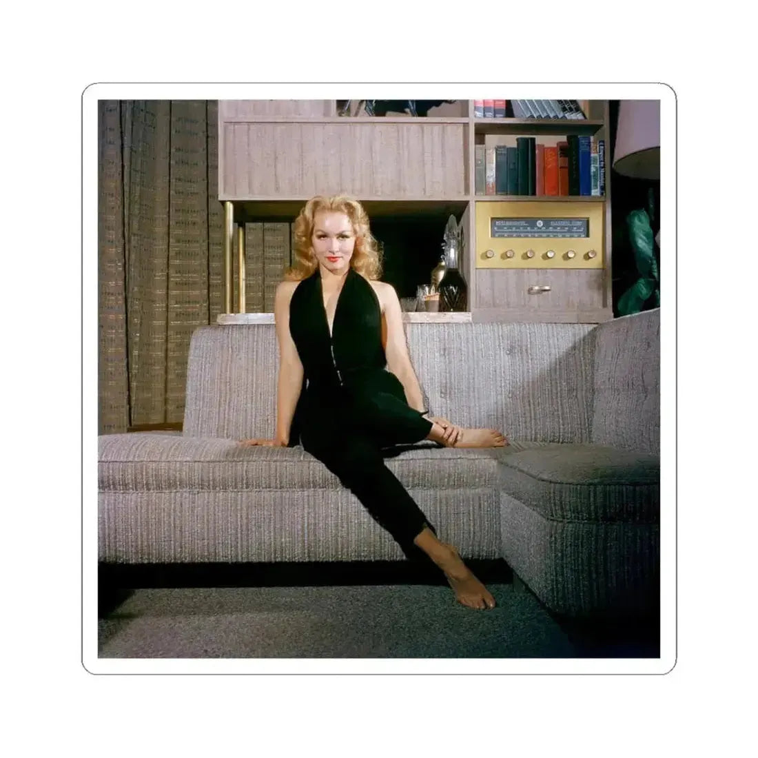 Julie Newmar #436 (Vintage Female Icon) STICKER Vinyl Kiss-Cut Decal 3 Inch White - The Sticker Space
