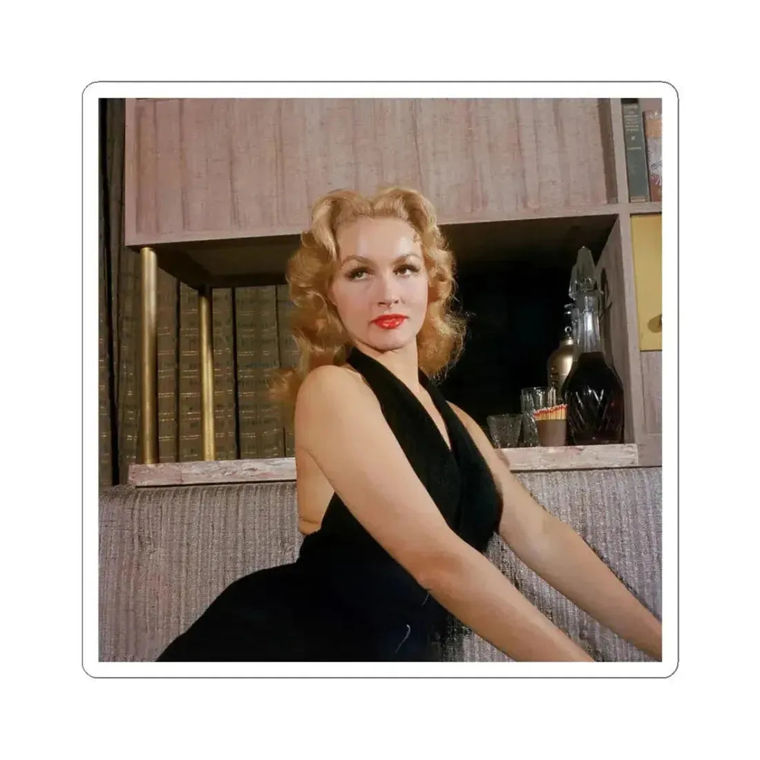 Julie Newmar #439 (Vintage Female Icon) STICKER Vinyl Kiss-Cut Decal 3 Inch White - The Sticker Space