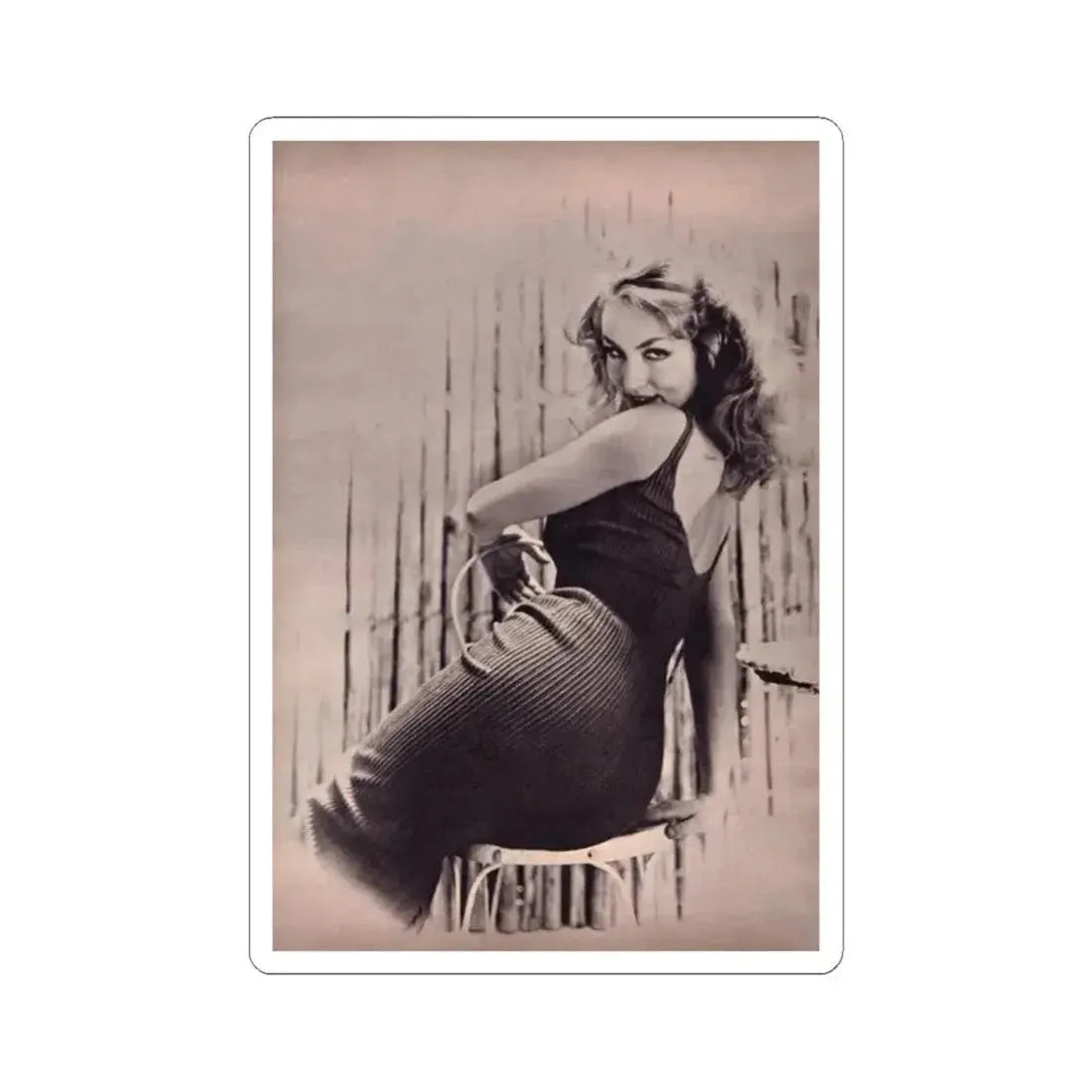 Julie Newmar #447 (Vintage Female Icon) STICKER Vinyl Kiss-Cut Decal 2 Inch White - The Sticker Space