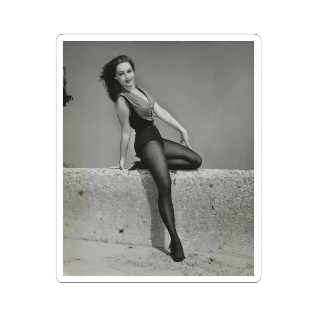 Julie Newmar #506 (Vintage Female Icon) STICKER Vinyl Kiss-Cut Decal 3 Inch White - The Sticker Space