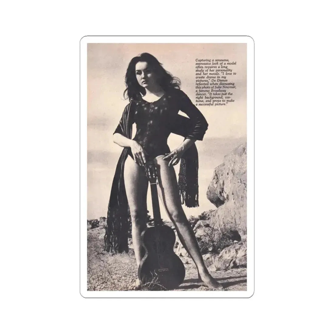 Julie Newmar #613 (Vintage Female Icon) STICKER Vinyl Kiss-Cut Decal 4 Inch White - The Sticker Space