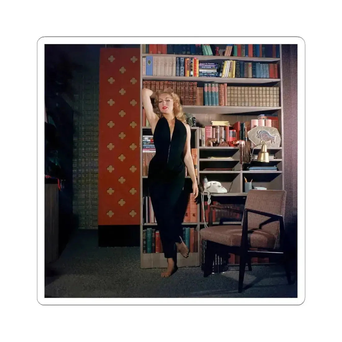 Julie Newmar #667 (Vintage Female Icon) STICKER Vinyl Kiss-Cut Decal 4 Inch White - The Sticker Space