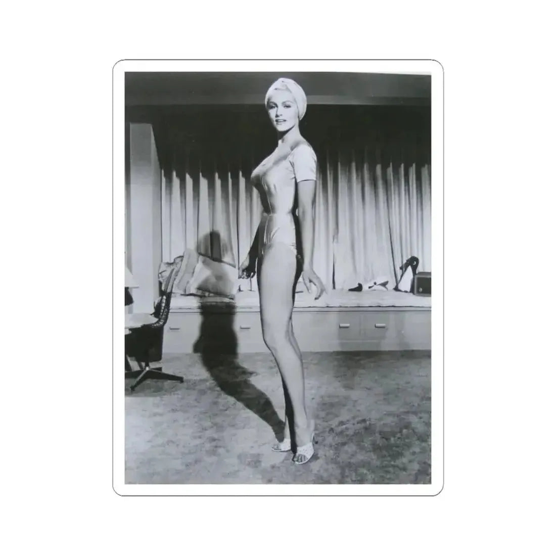 Julie Newmar #91 (Vintage Female Icon) STICKER Vinyl Kiss-Cut Decal 3 Inch White - The Sticker Space