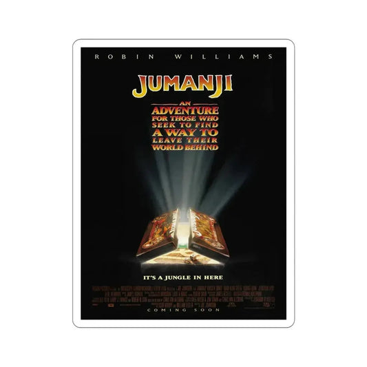 Jumanji 1995 Movie Poster STICKER Vinyl Die-Cut Decal 6 Inch - The Sticker Space