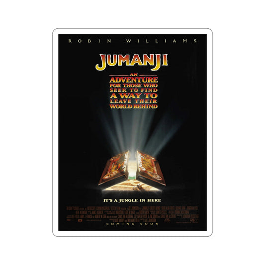 Jumanji 1995 Movie Poster STICKER Vinyl Die-Cut Decal-6 Inch-The Sticker Space