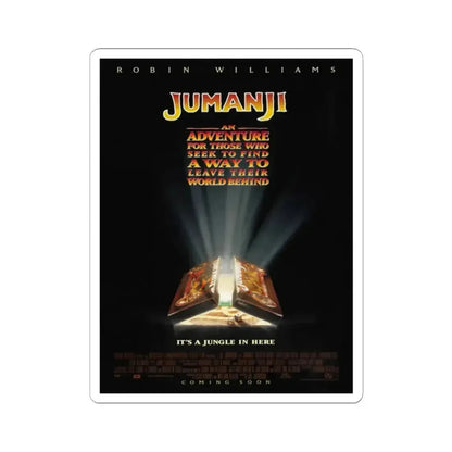 Jumanji 1995 Movie Poster - STICKER Vinyl Kiss-Cut Decal 2 Inch White - The Sticker Space