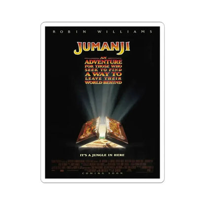 Jumanji 1995 Movie Poster - STICKER Vinyl Kiss-Cut Decal 3 Inch White - The Sticker Space