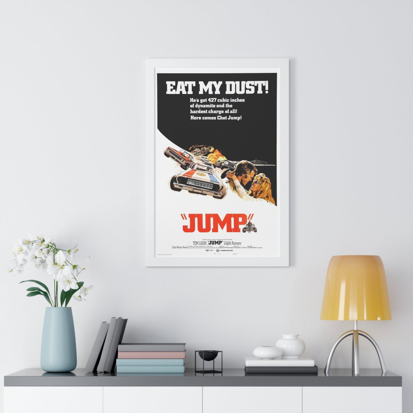 JUMP (FURY ON WHEELS) 1971 - Framed Movie Poster-The Sticker Space