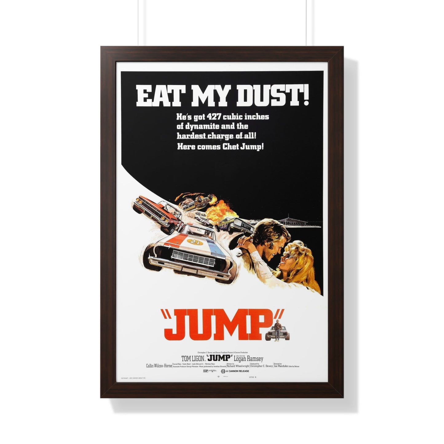 JUMP (FURY ON WHEELS) 1971 - Framed Movie Poster-20" x 30"-The Sticker Space